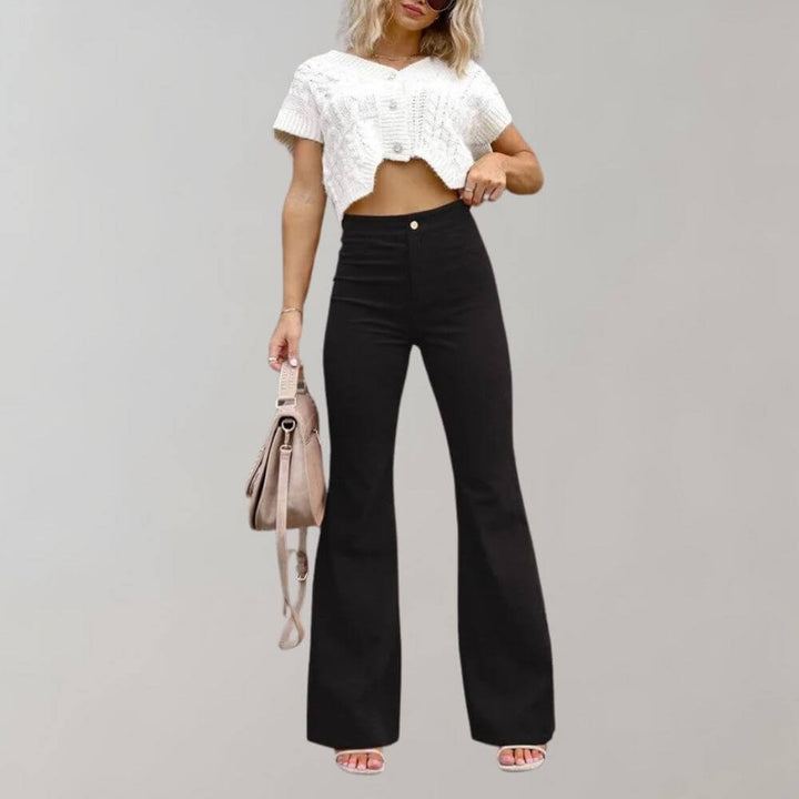 Women's High-Waisted Wide Leg Trousers