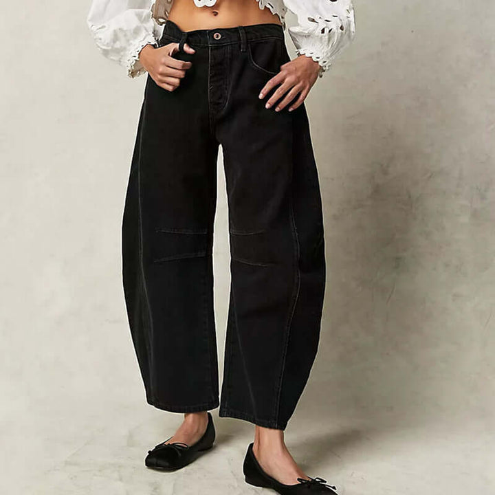Women's High-Waisted Wide Leg Jeans