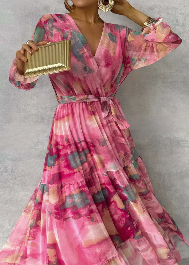 Women's Flowy Long Sleeve Casual Dress