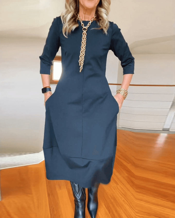 Women's Pleated Midi Dress