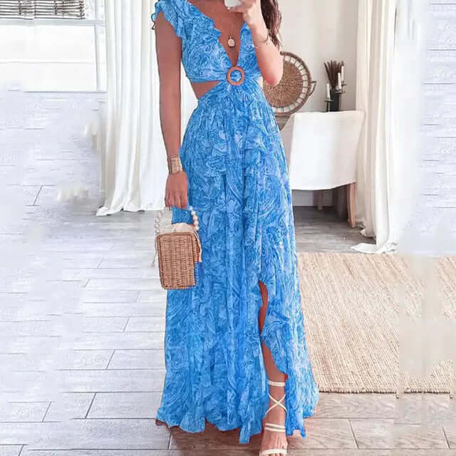 Floral V-Neck Dress