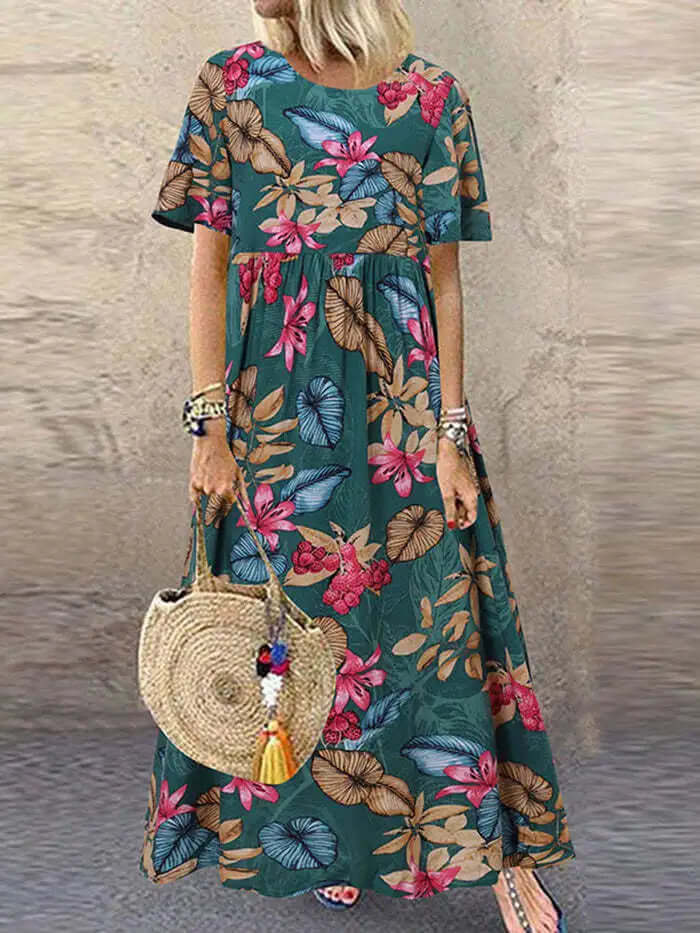 Floral Maxi Summer Boho Dress