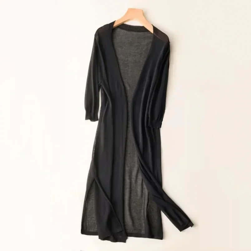 Women's Knitted Long Cardigan Sweater