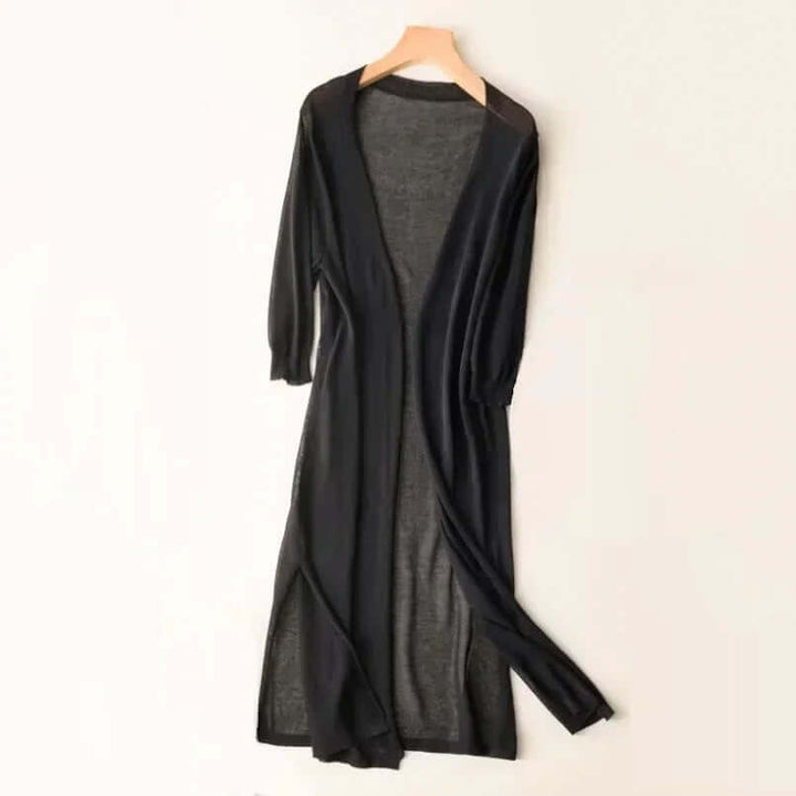 Women's Knitted Long Cardigan Sweater