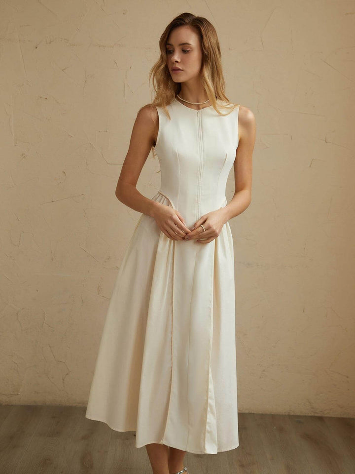 Women's Pleated Midi Dress