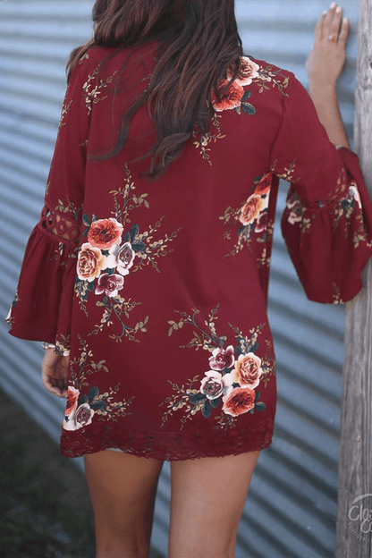 Women's Patchwork Print Casual Top