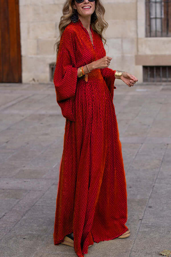 Women's Flowy V-Neck Dress