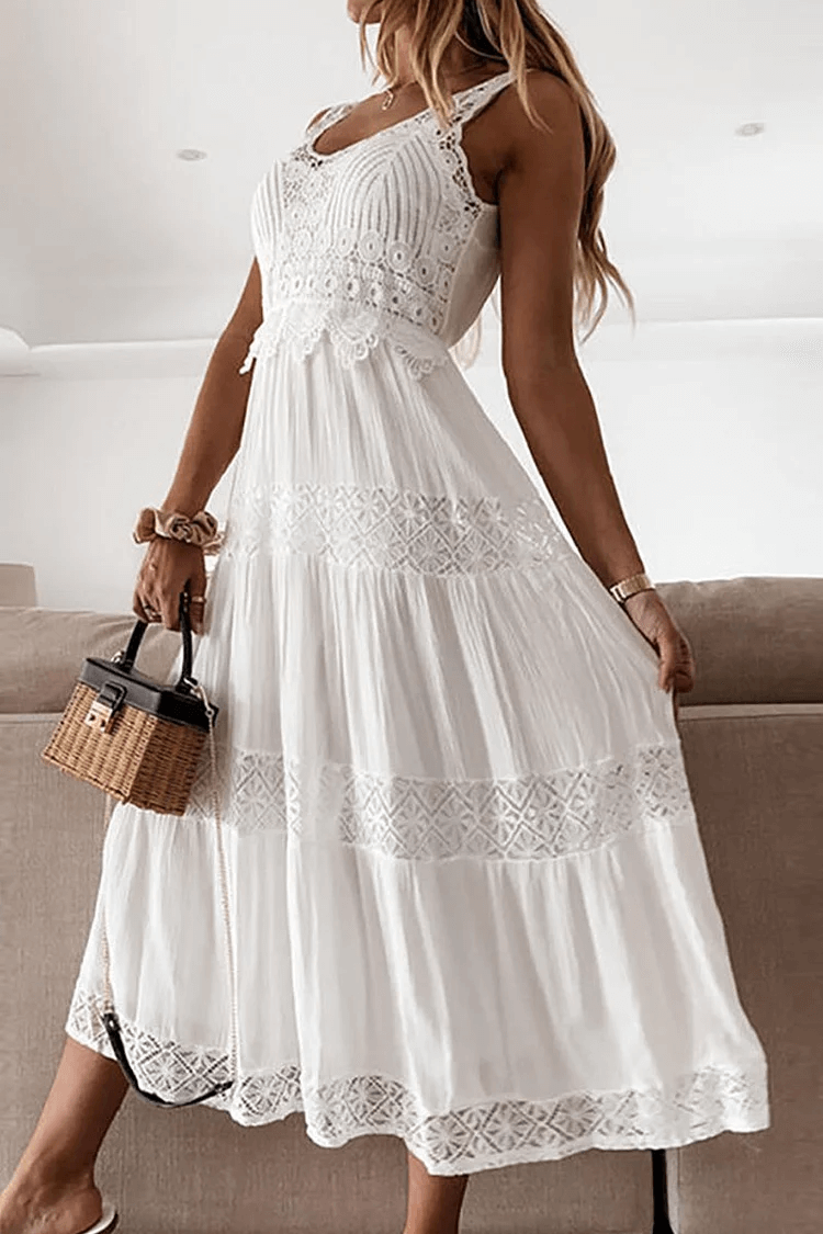 Lace V-Neck Dress