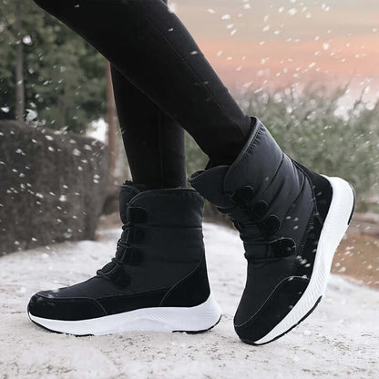 Women's Plush Lined Combat Boots