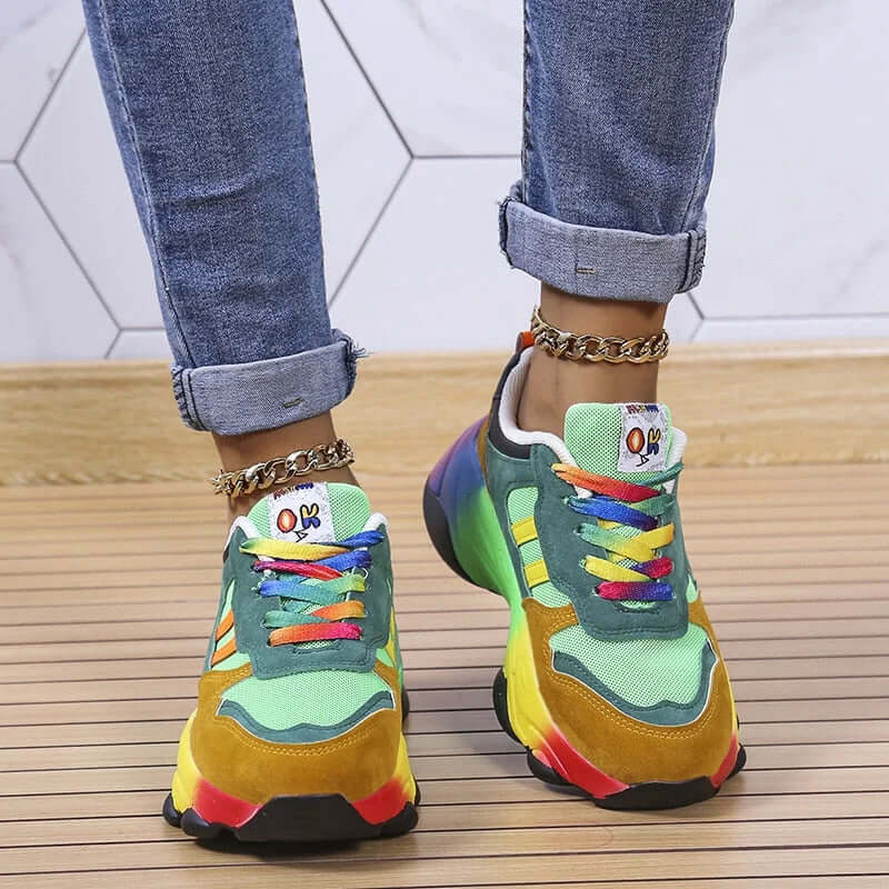 Women's Colorful Chunky Trainers