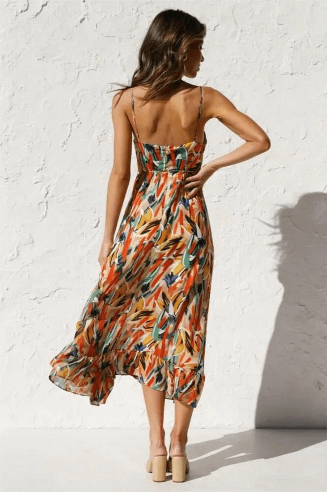 Bohemian Floral Summer Dress