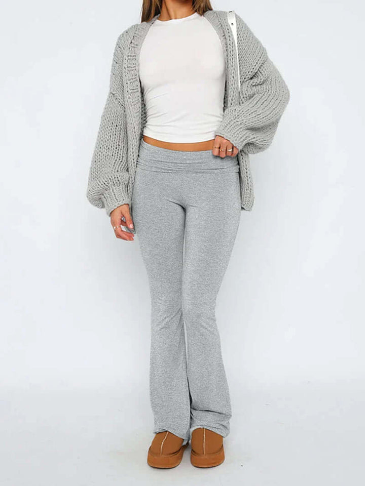 Women's Flared Stretch Trousers