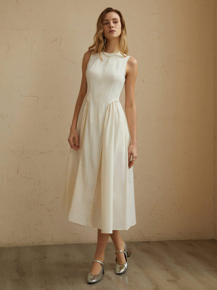 Women's Pleated Midi Dress