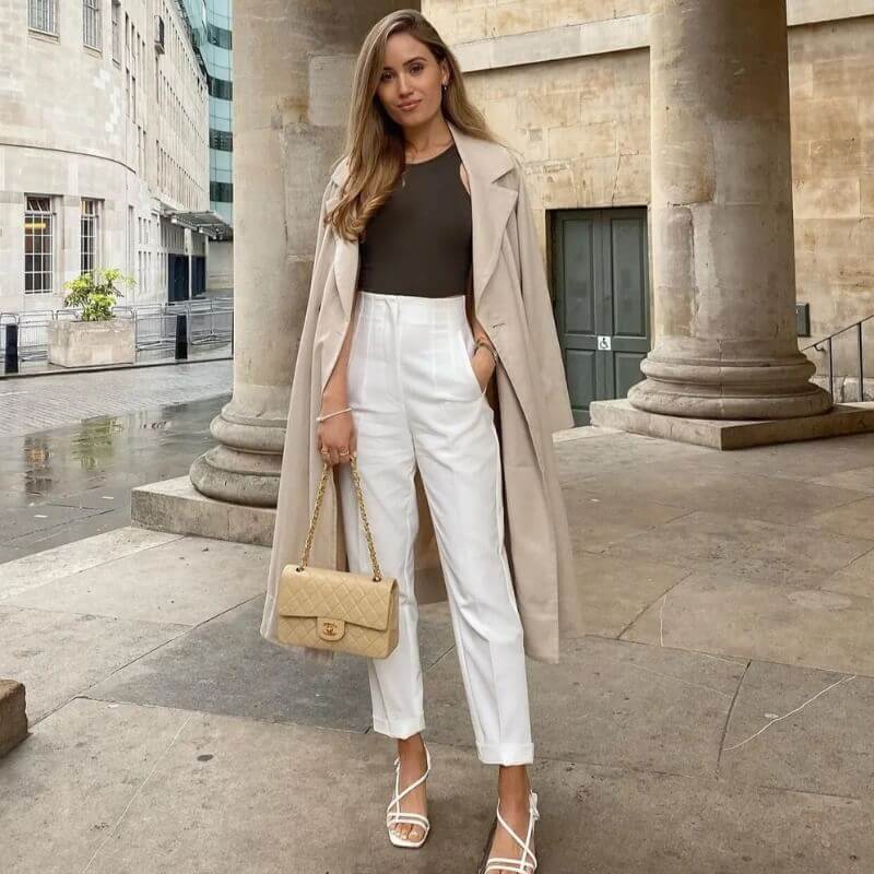 Women's Vintage High-Waist Pencil Pants