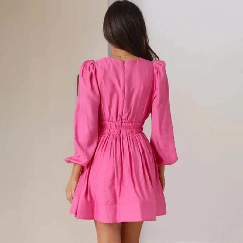 Elegant Pleated Mini Dress
