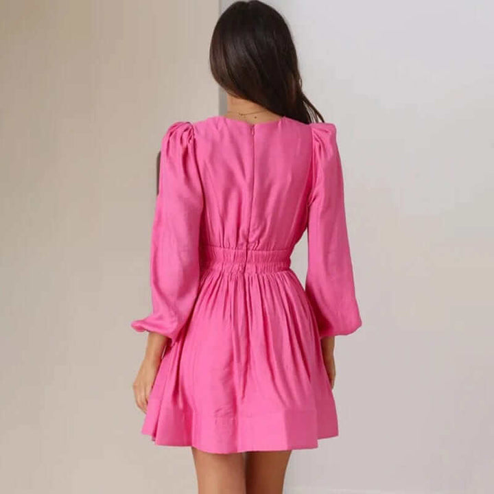 Elegant Pleated Mini Dress