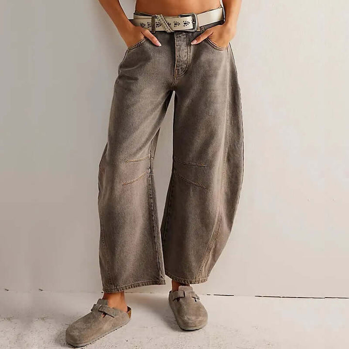 Women's High-Waisted Wide Leg Jeans
