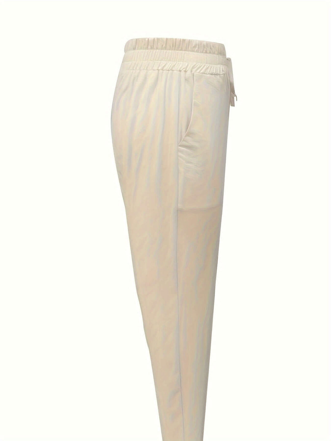 Women's Relaxed Fit Cotton Joggers - Drawstring - Cuffed