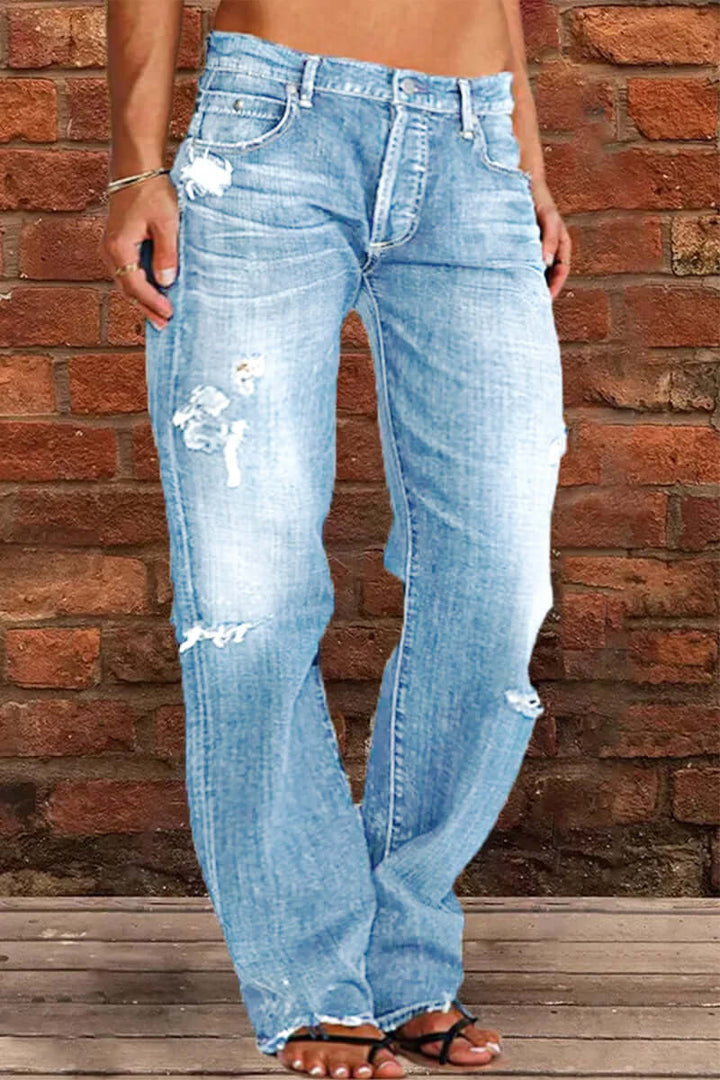 Women's Straight Leg Casual Jeans