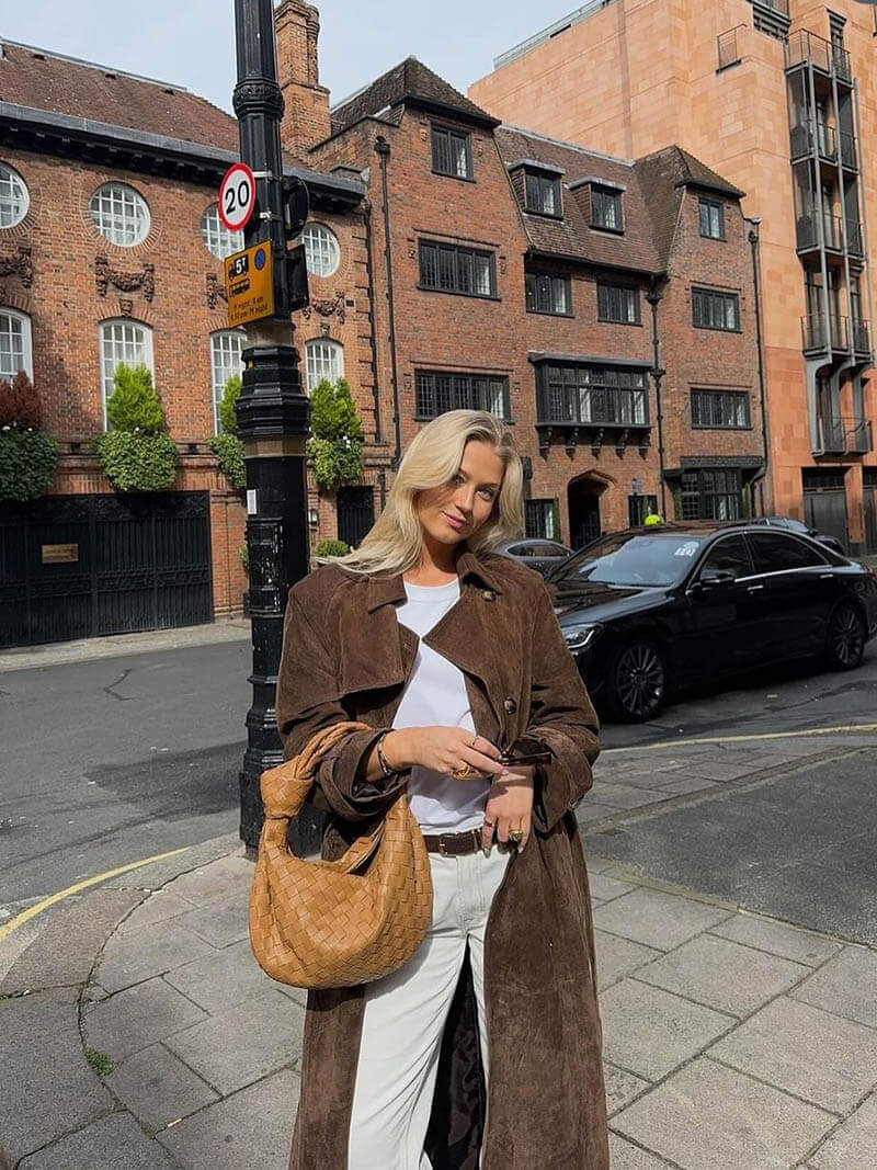 Women's Classic Long Trench Coat