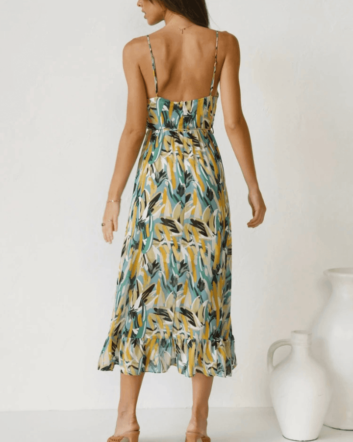 Women's Floral Print Midi Dress