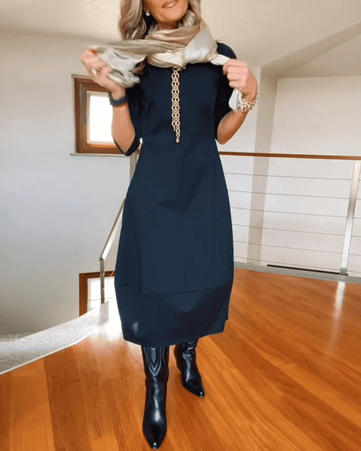 Women's Pleated Midi Dress