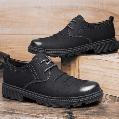 Men's Rugged Cargo Leather Lace-Up Shoes