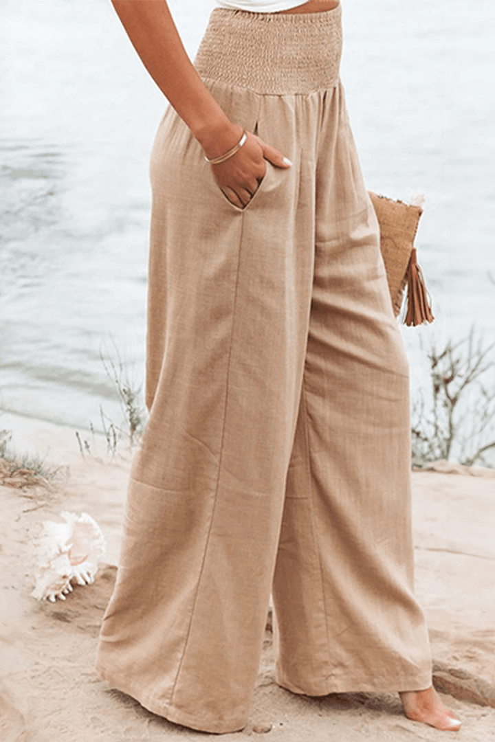 Women's Wide Leg Casual Trousers