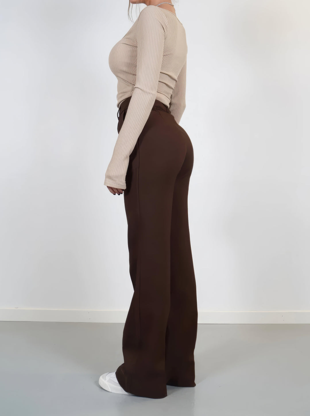 Women's High-Waisted Wide Leg Trousers