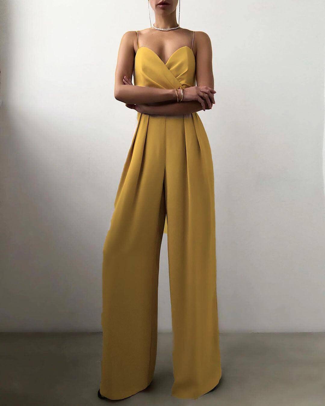 Women's Elegant High-Waist Jumpsuit