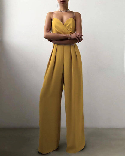 Women's Elegant High-Waist Jumpsuit