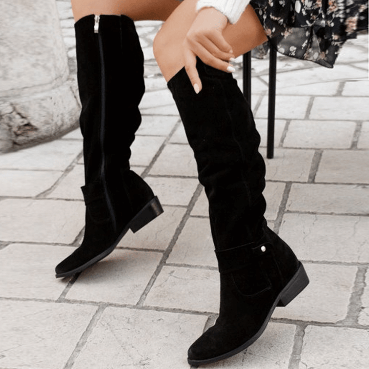 Women's Knee-High Suede Boots