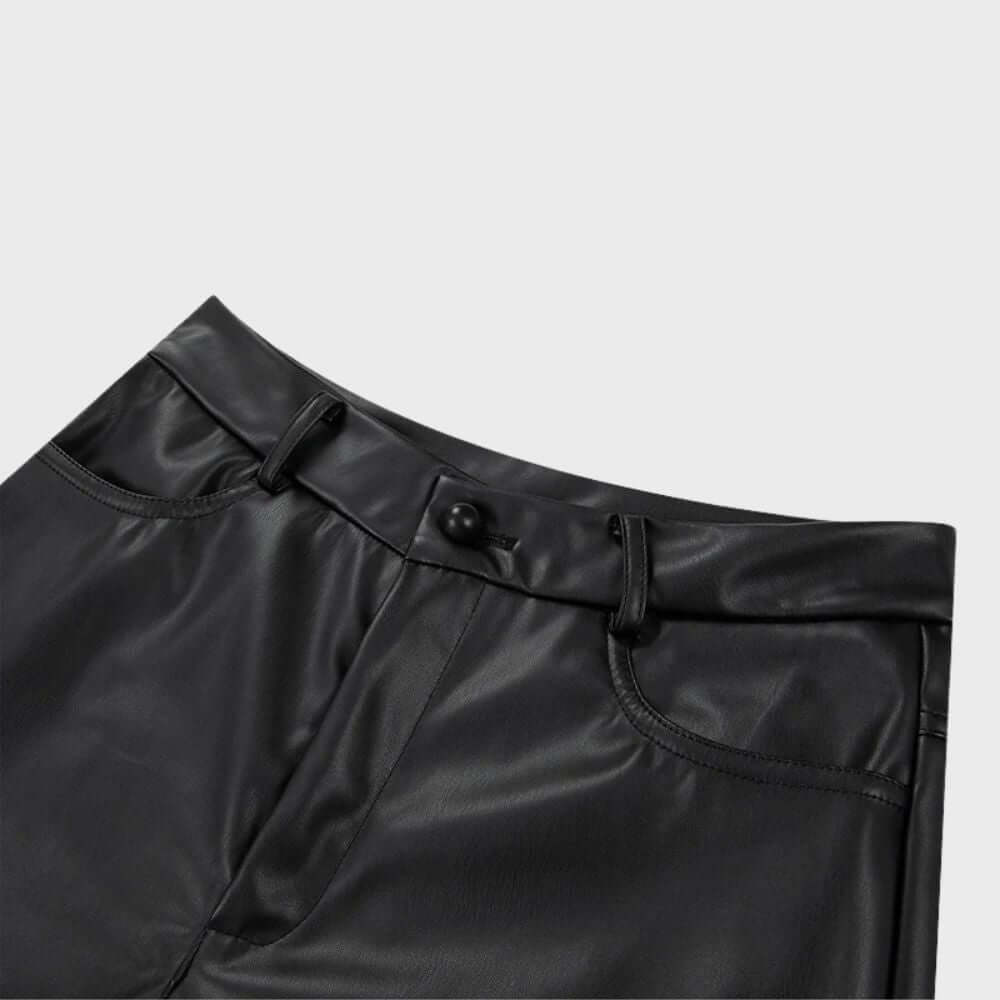 Women's High-Waisted Straight Leg Trousers