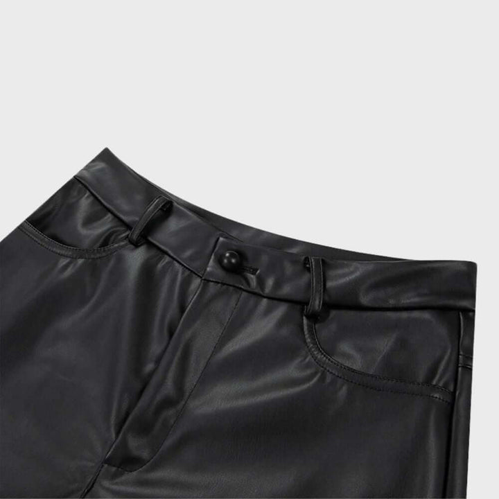 Women's High-Waisted Straight Leg Trousers