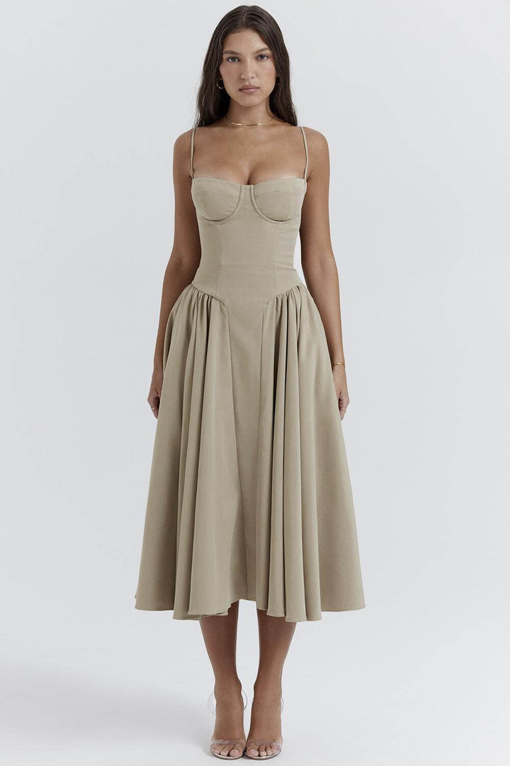Women's Vintage Midi Dress
