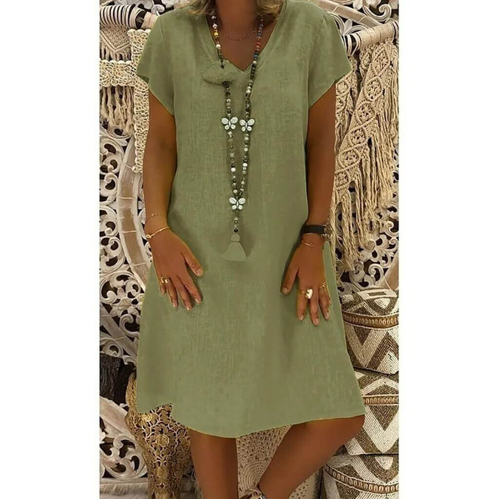Lightweight Linen Dress - Summer Dress