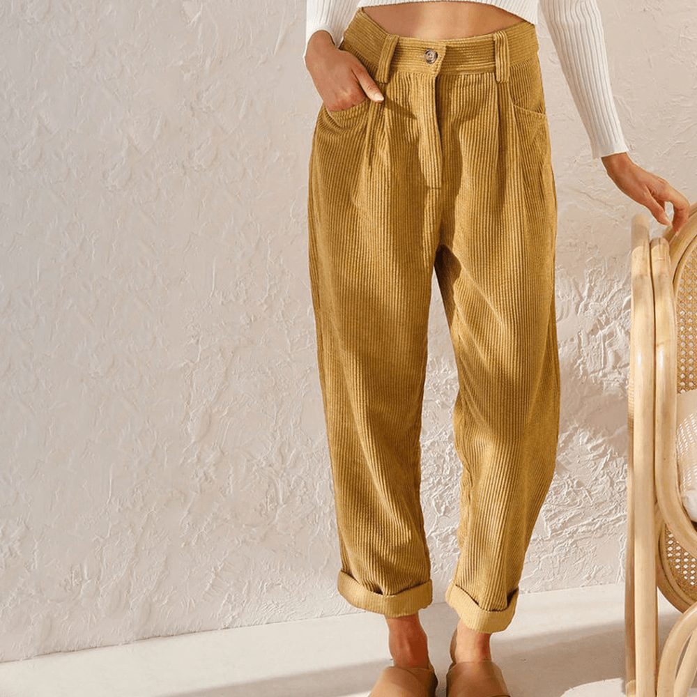 Women's Relaxed Fit Corduroy Trousers