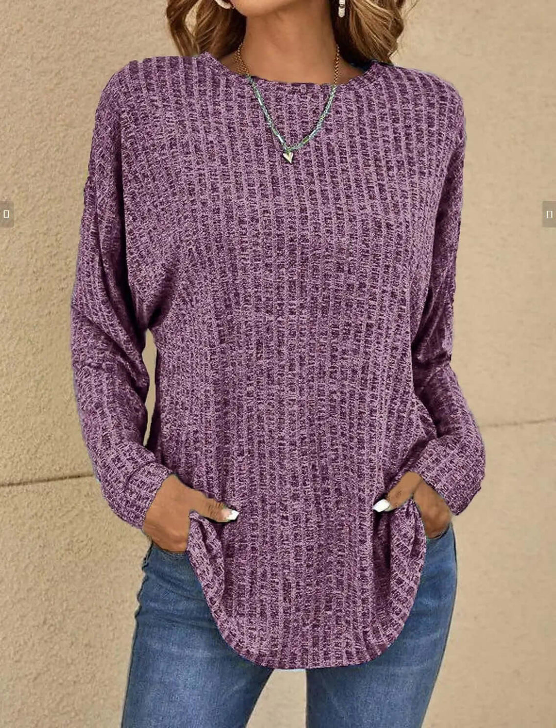 Women's Knitted Stretchy Casual Top