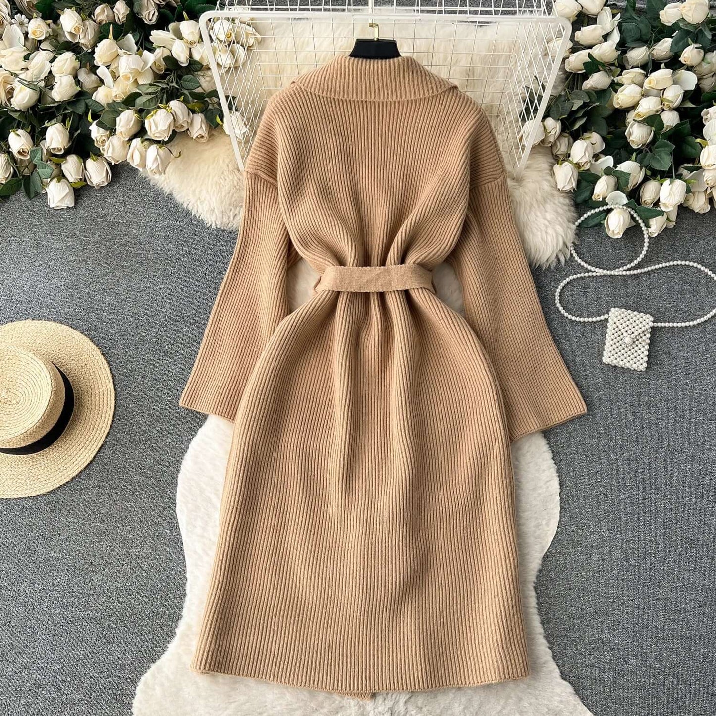 Women's Long Knit Cardigan