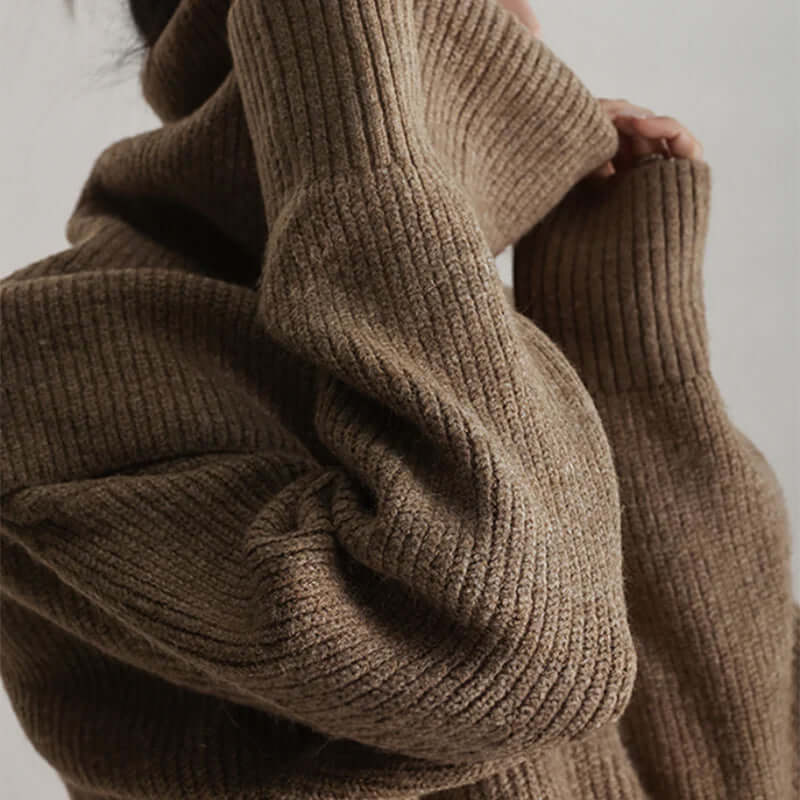 Women's Oversized Turtleneck Jumper