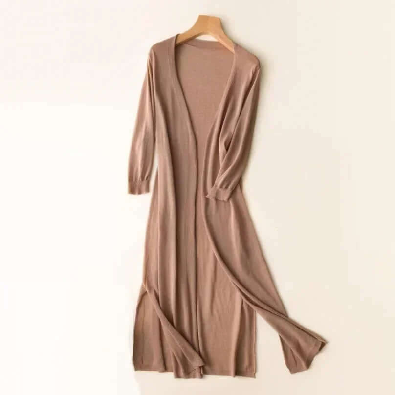 Women's Knitted Long Cardigan Sweater