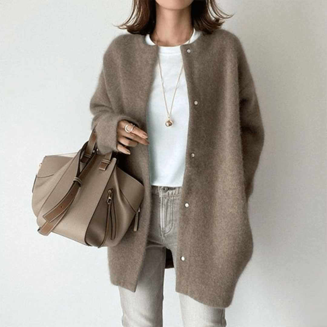 Women's Elegant Cashmere Knit Cardigan
