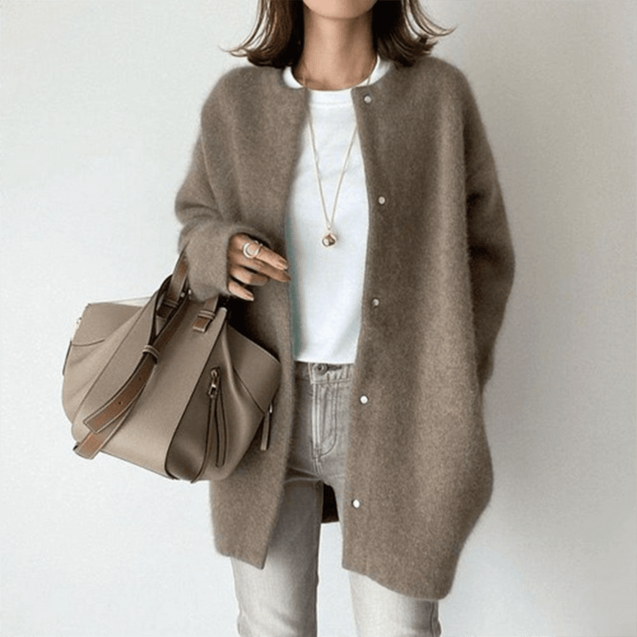 Women's Elegant Cashmere Knit Cardigan