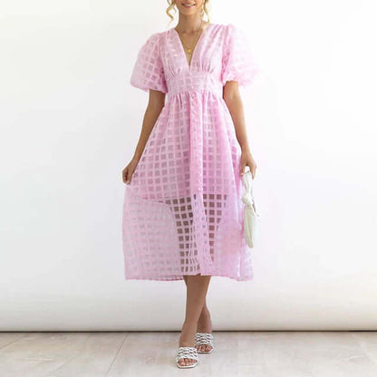 Women's Elegant Polyester Casual Dress