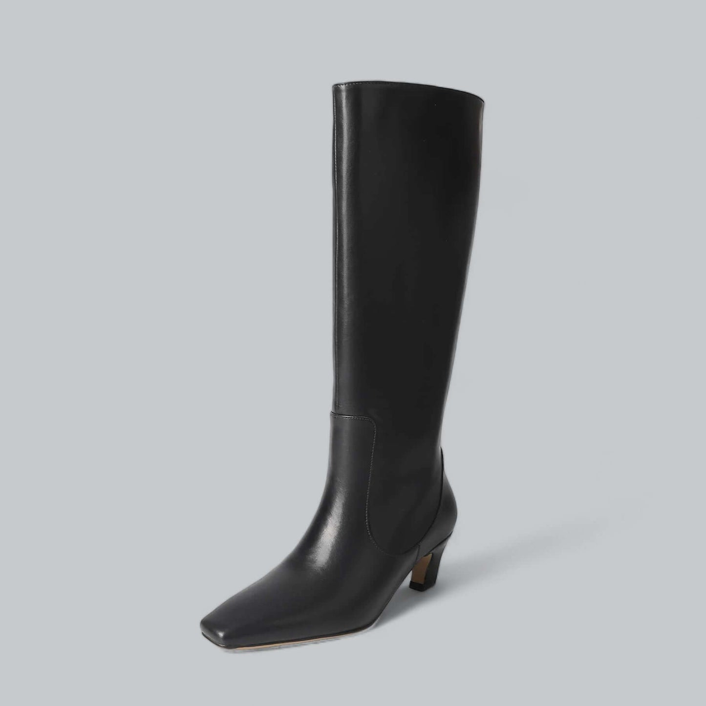 Elegant Women's Leather Knee High Boots