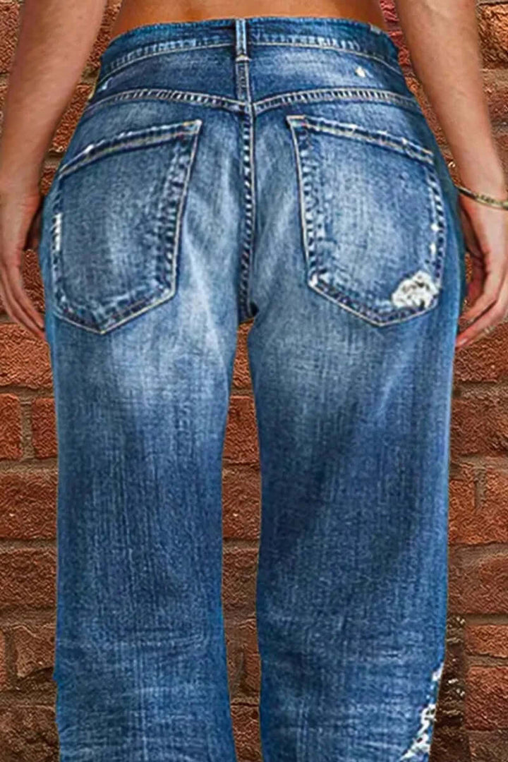Women's Straight Leg Casual Jeans