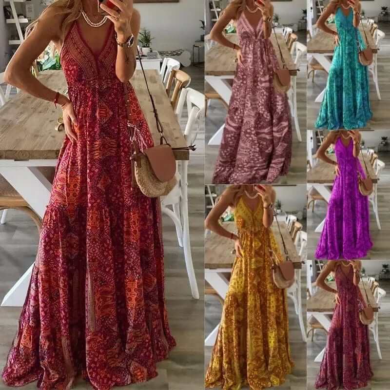 Women's Boho Maxi Dress