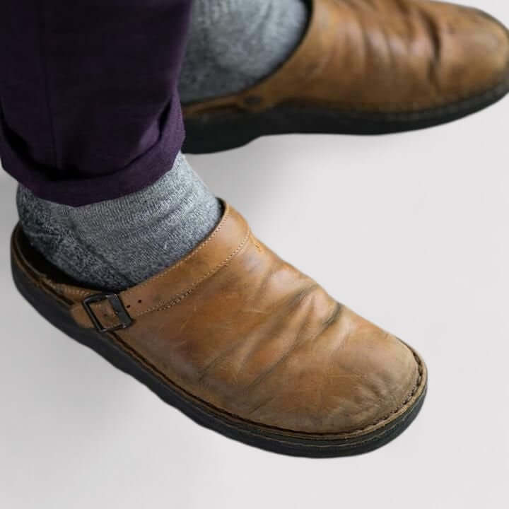 Orthopaedic Leather Shoes-Slippers