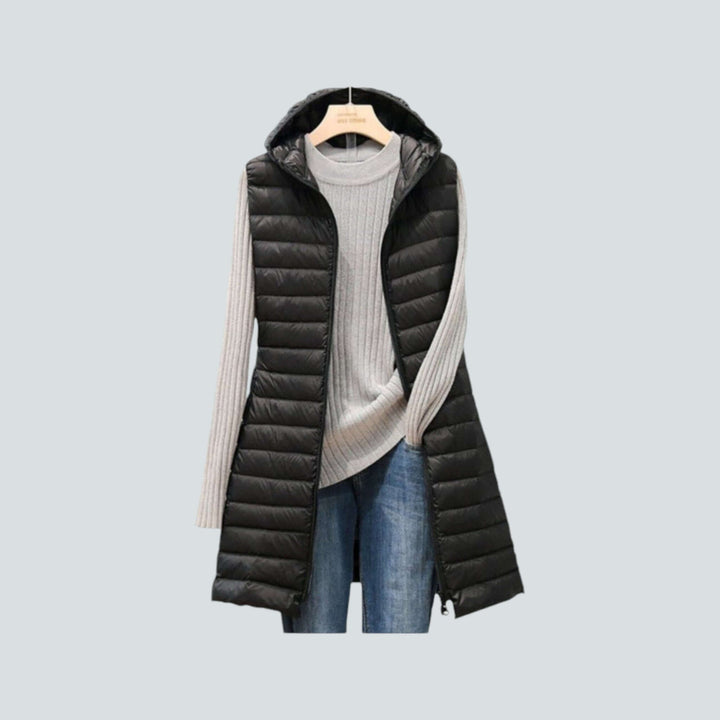 Women's Long Quilted Puffer Vest