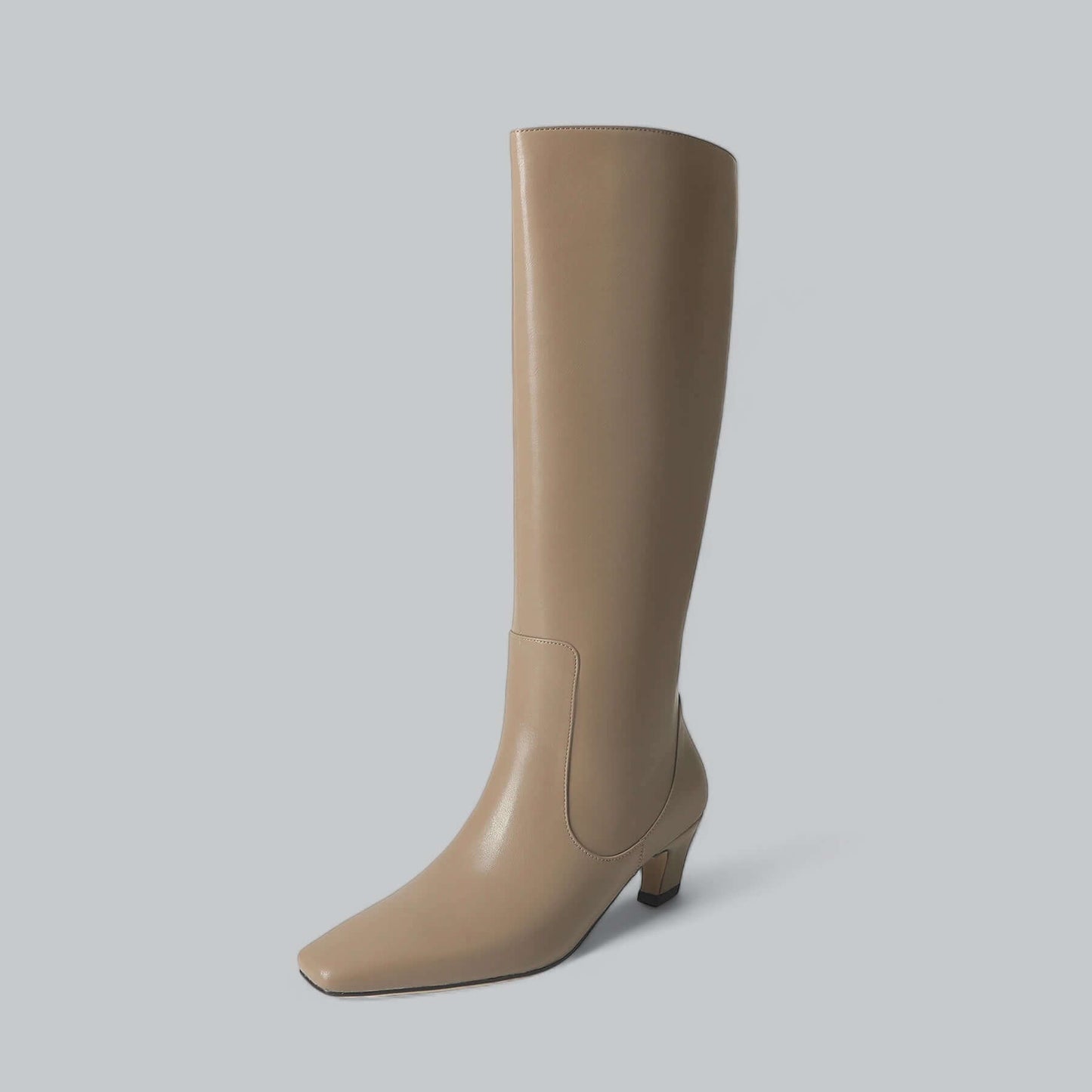 Elegant Women's Leather Knee High Boots